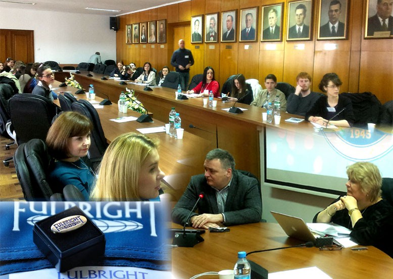 Серед 18 фулбрайтівців, які приїхали до УжНУ, – студенти й аспіранти, які читають лекції в університетах по всій Україні Representatives of the Fulbright Program have spent three days at Uzhhorod University