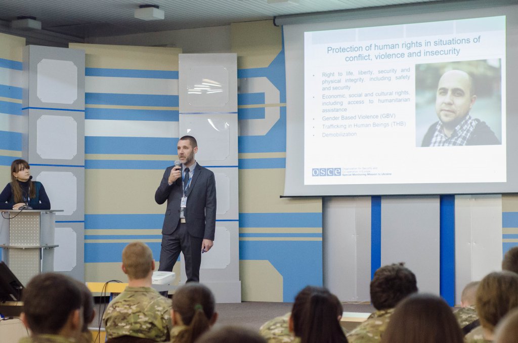 Students of UzhNU were told about the work of OSCE observers Students of UzhNU were told about the work of OSCE observers