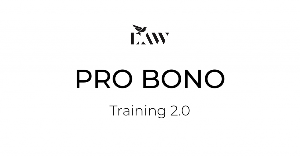 Pro bono training 2.0 Pro bono training 2.0
